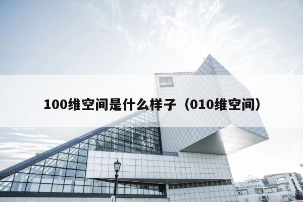 100维空间是什么样子（010维空间） 第1张