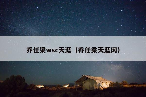乔任梁wsc天涯（乔任梁天涯网） 第1张