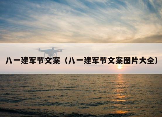 八一建军节文案（八一建军节文案图片大全） 第1张