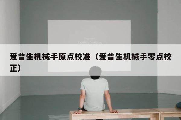 爱普生机械手原点校准（爱普生机械手零点校正） 第1张