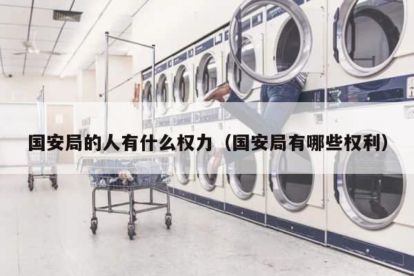 国安局的人有什么权力（国安局有哪些权利） 第1张