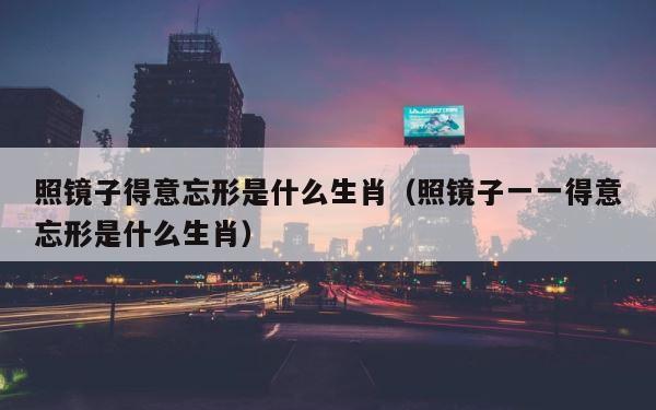 照镜子得意忘形是什么生肖（照镜子一一得意忘形是什么生肖） 第1张