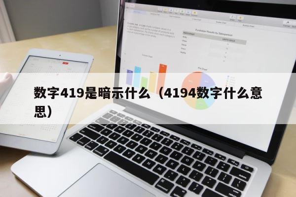 数字419是暗示什么（4194数字什么意思） 第1张