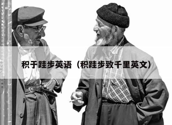 积于跬步英语（积跬步致千里英文） 第1张