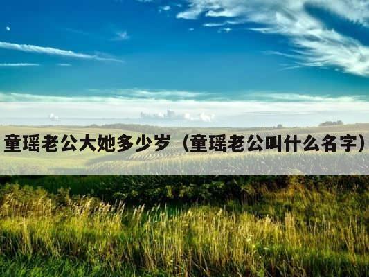 童瑶老公大她多少岁（童瑶老公叫什么名字） 第1张