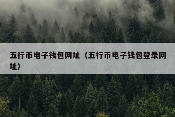 五行币电子钱包网址（五行币电子钱包登录网址） 第1张