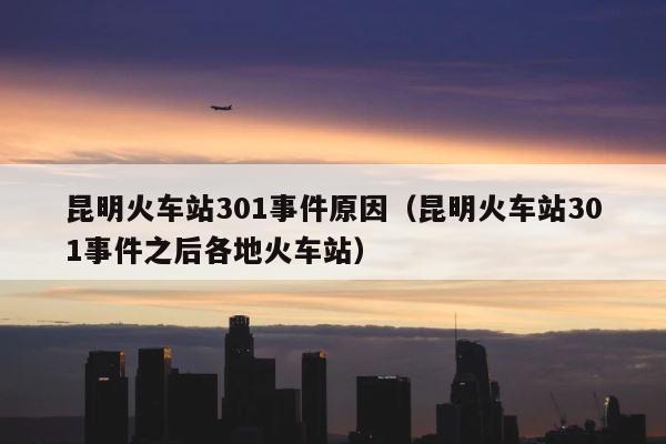 昆明火车站301事件原因（昆明火车站301事件之后各地火车站） 第1张