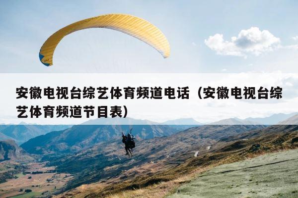 安徽电视台综艺体育频道电话（安徽电视台综艺体育频道节目表） 第1张