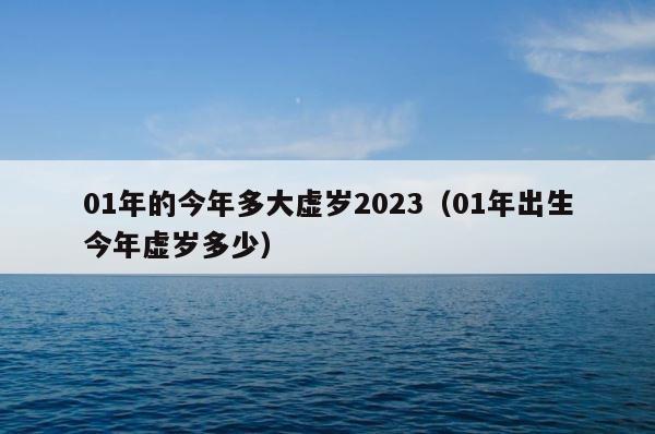 01年的今年多大虚岁2023（01年出生今年虚岁多少） 第1张