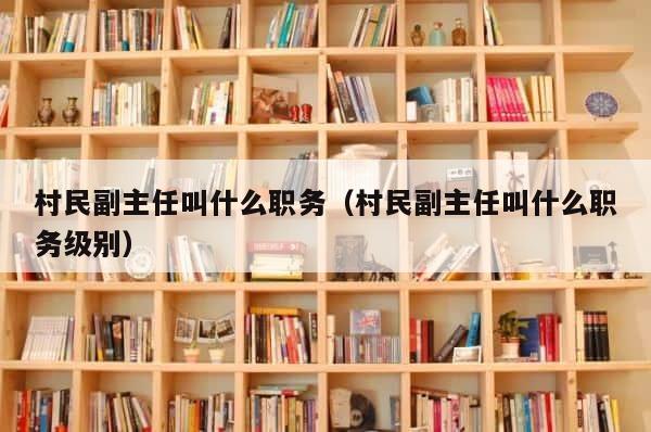 村民副主任叫什么职务（村民副主任叫什么职务级别） 第1张