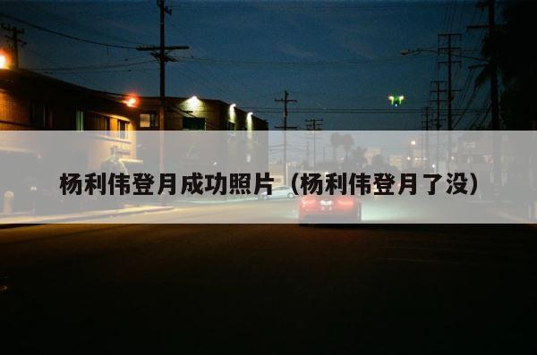 杨利伟登月成功照片（杨利伟登月了没） 第1张