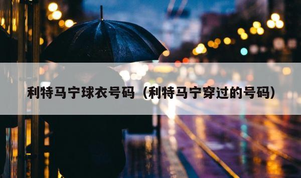 利特马宁球衣号码（利特马宁穿过的号码） 第1张