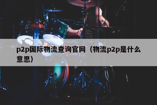 p2p国际物流查询官网（物流p2p是什么意思） 第1张