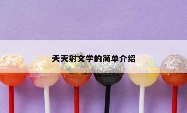 天天射文学的简单介绍 第1张