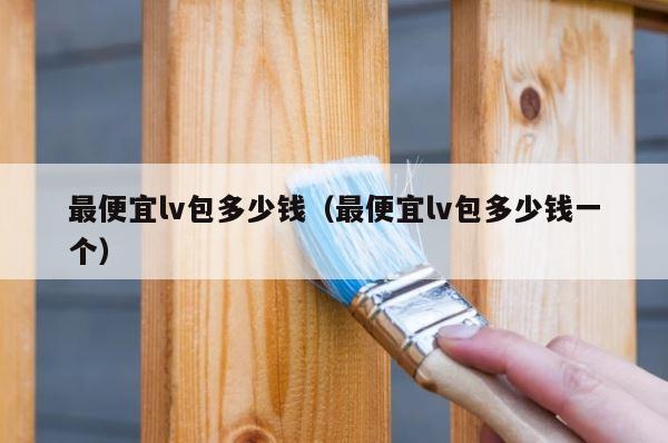 最便宜lv包多少钱（最便宜lv包多少钱一个） 第1张
