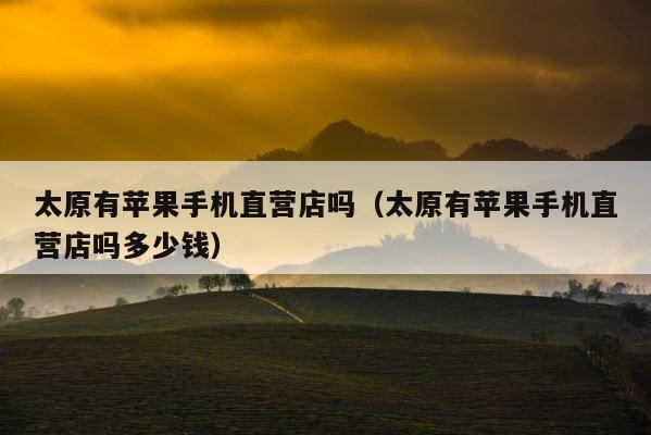 太原有苹果手机直营店吗（太原有苹果手机直营店吗多少钱） 第1张