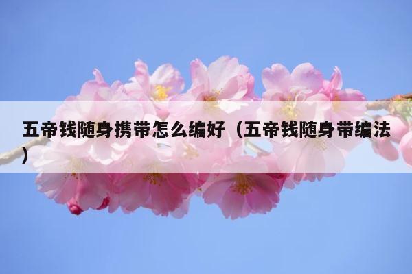 五帝钱随身携带怎么编好（五帝钱随身带编法） 第1张