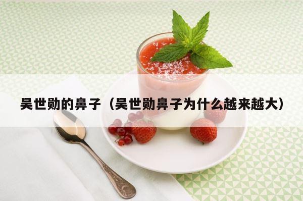 吴世勋的鼻子（吴世勋鼻子为什么越来越大） 第1张