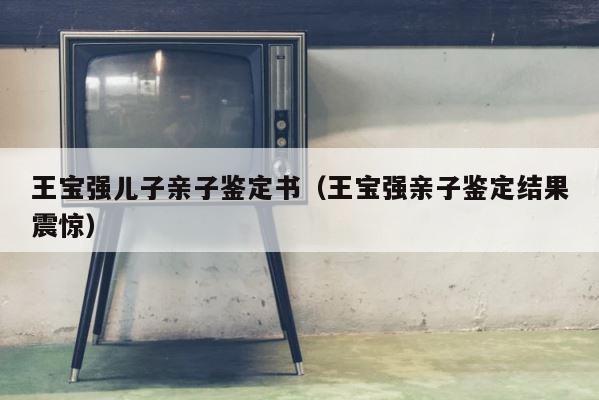 王宝强儿子亲子鉴定书（王宝强亲子鉴定结果震惊） 第1张