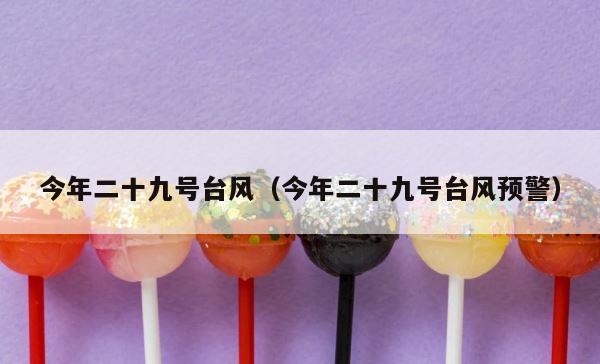 今年二十九号台风（今年二十九号台风预警） 第1张