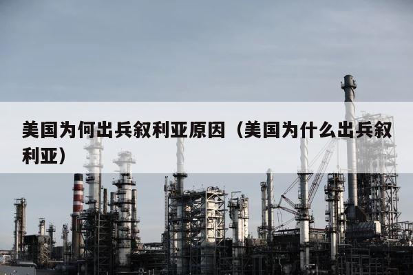 美国为何出兵叙利亚原因（美国为什么出兵叙利亚） 第1张