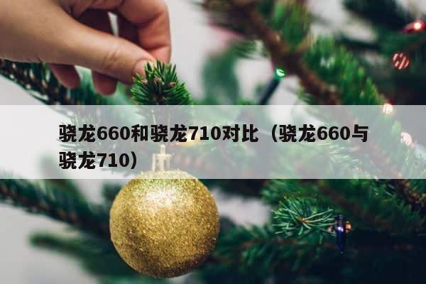 骁龙660和骁龙710对比（骁龙660与骁龙710） 第1张