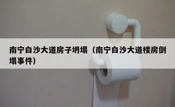 南宁白沙大道房子坍塌（南宁白沙大道楼房倒塌事件） 第1张