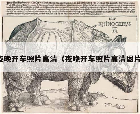 夜晚开车照片高清（夜晚开车照片高清图片） 第1张