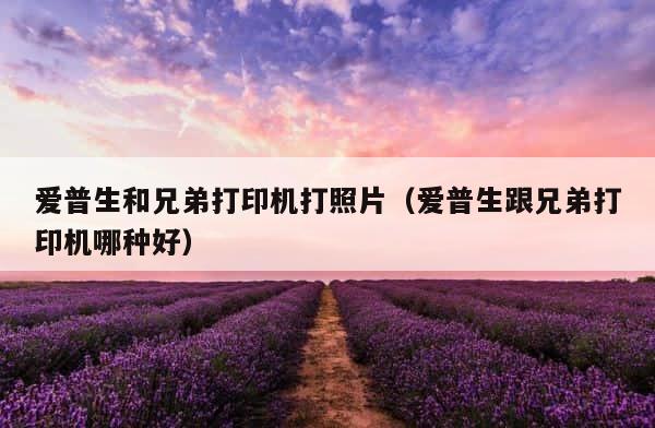 爱普生和兄弟打印机打照片（爱普生跟兄弟打印机哪种好） 第1张