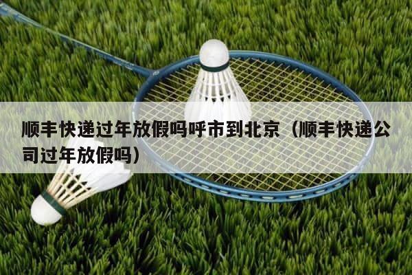顺丰快递过年放假吗呼市到北京（顺丰快递公司过年放假吗） 第1张