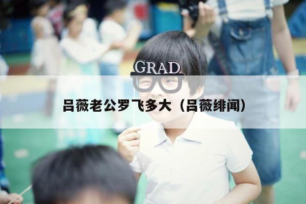 吕薇老公罗飞多大（吕薇绯闻） 第1张