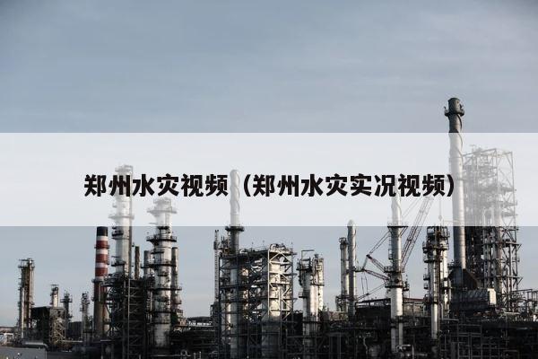 郑州水灾视频（郑州水灾实况视频） 第1张