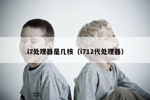 i7处理器是几核（i712代处理器） 第1张