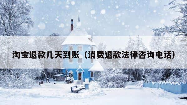 淘宝退款几天到账（消费退款法律咨询电话） 第1张