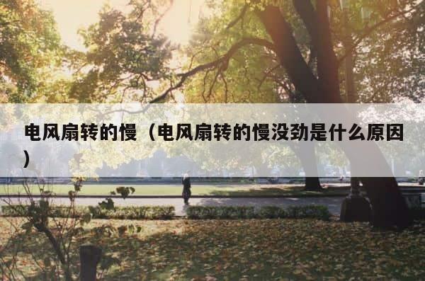 电风扇转的慢（电风扇转的慢没劲是什么原因） 第1张