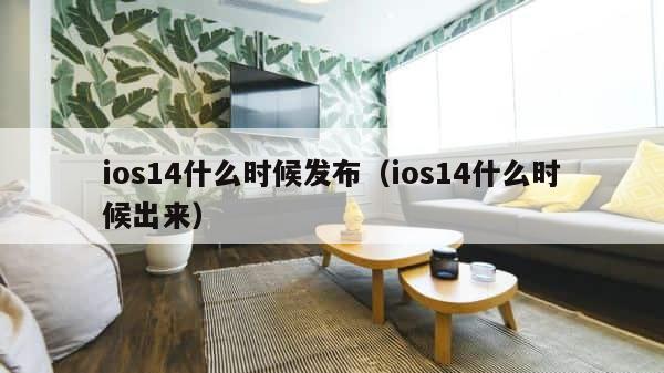 ios14什么时候发布（ios14什么时候出来） 第1张