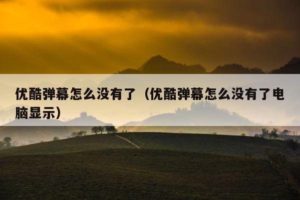 优酷弹幕怎么没有了（优酷弹幕怎么没有了电脑显示） 第1张