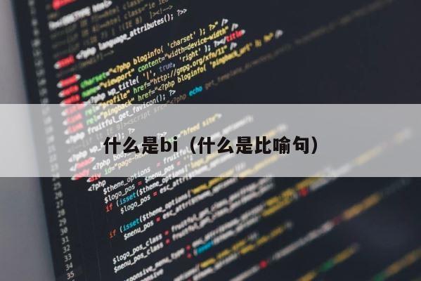 什么是bi（什么是比喻句） 第1张