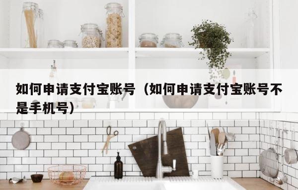如何申请支付宝账号（如何申请支付宝账号不是手机号） 第1张