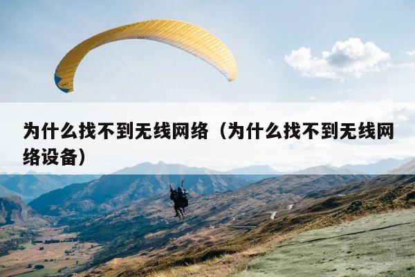 为什么找不到无线网络（为什么找不到无线网络设备） 第1张