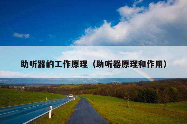助听器的工作原理（助听器原理和作用） 第1张