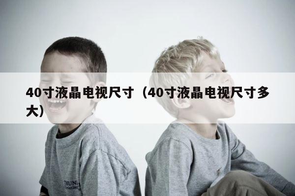 40寸液晶电视尺寸（40寸液晶电视尺寸多大） 第1张